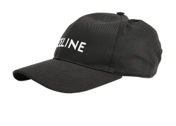 Celine Logo Baseball Cap, Poly/Cotton, Black, Sz M, B, 3*